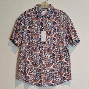 DENIM & FLOWER Men's Shirt NWT - Size Large - Paisley Print